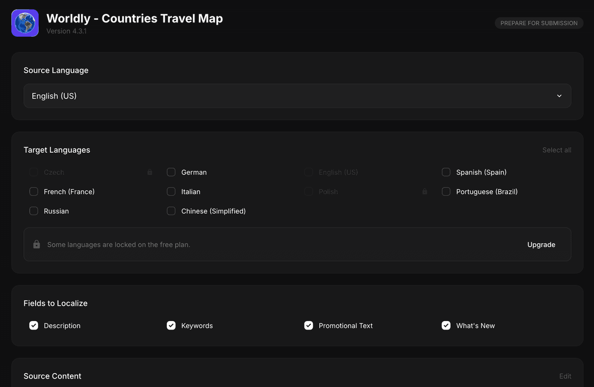 AI Translation Interface